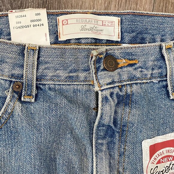 Levis Strauss Vintage-Inspired Regular Fit Jeans 34x36 Straight Leg Denim NWT - Picture 5 of 8